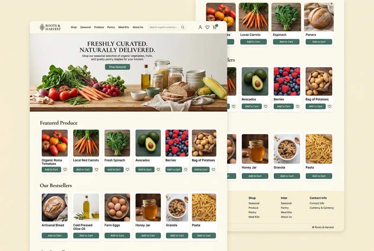 Site Marché Frais LSH — Alimentation